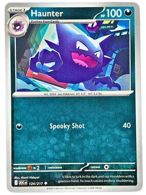Haunter 124/217 Uncommon Normal Ascended Heroes Pokemon Card